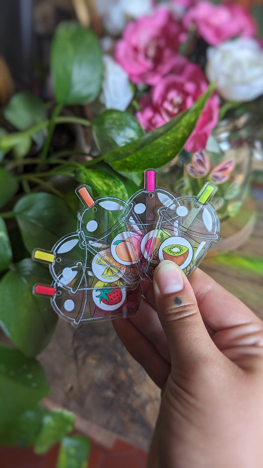 ✿ Boucle d'oreille Bubble tea ✿