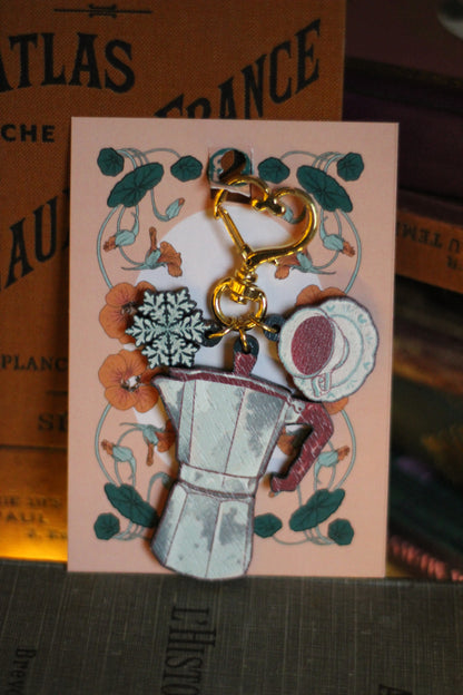 ✺ Porte-clé cafetière ✺
