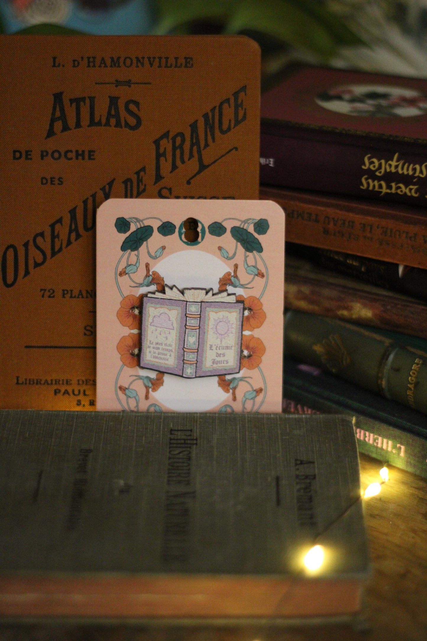 ✦ Pin's livre rose ✦