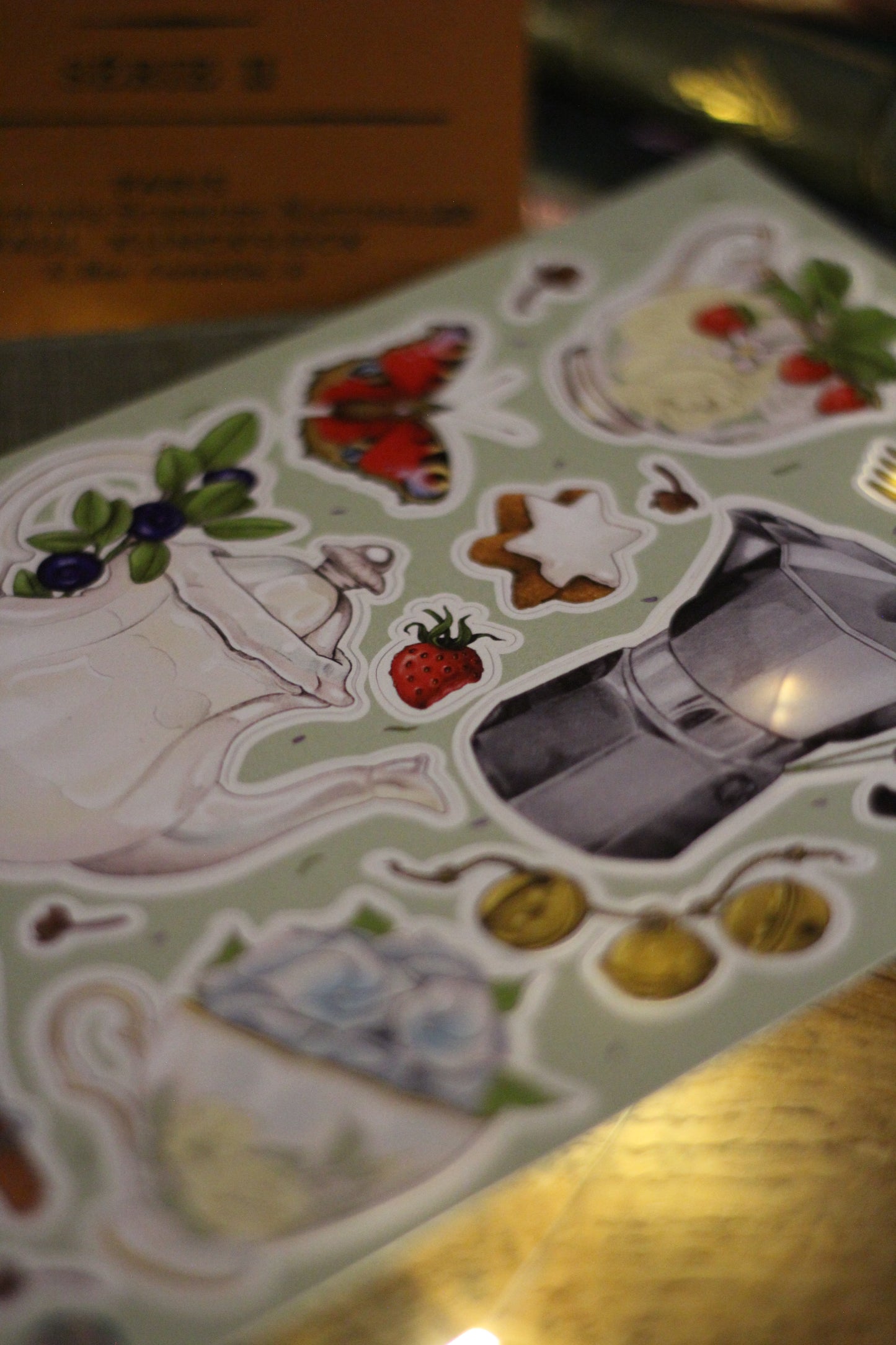 ❃ Planche de stickers Tea time ❃