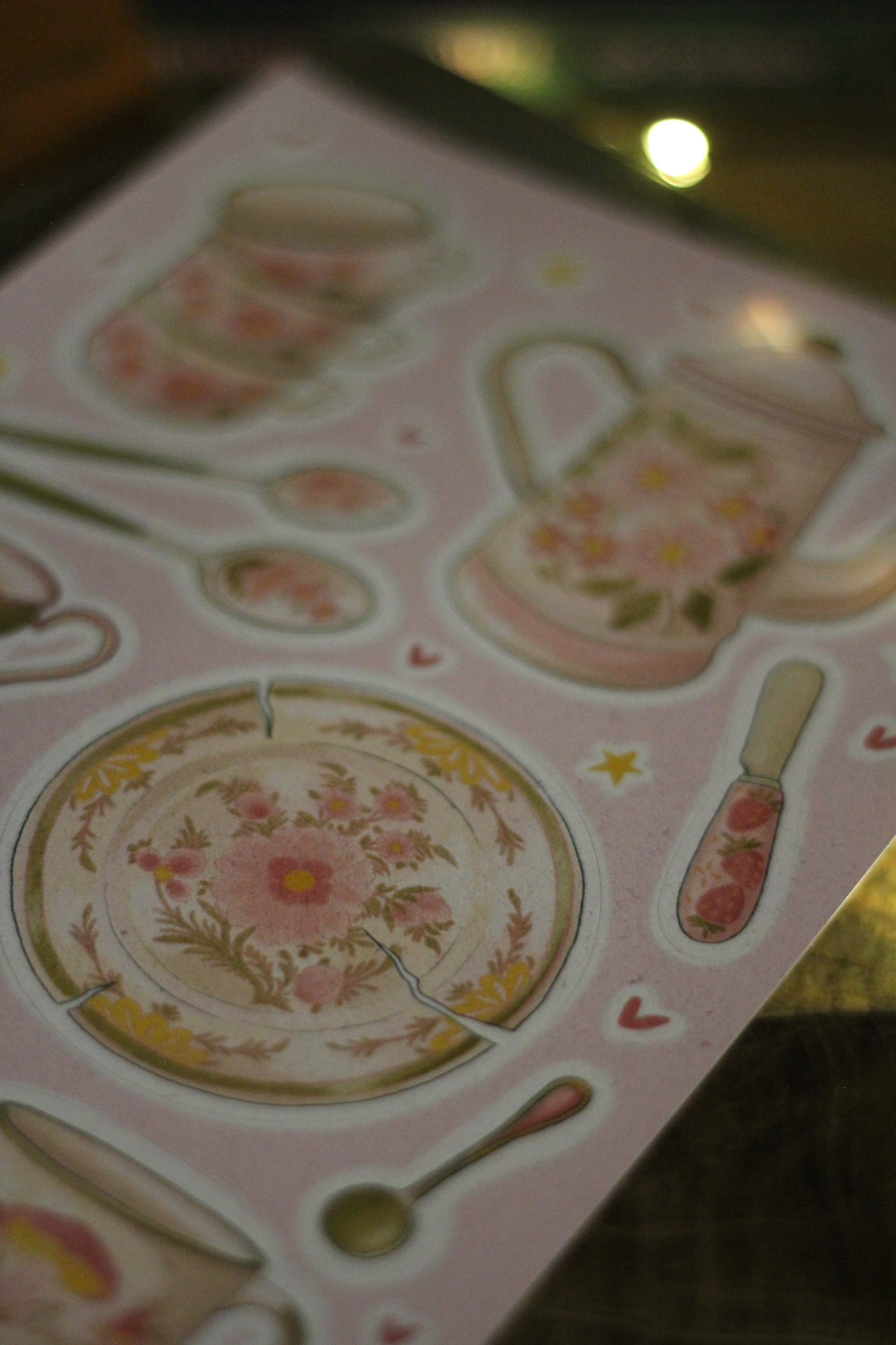 ❃ Planche de stickers vaisselle ❃