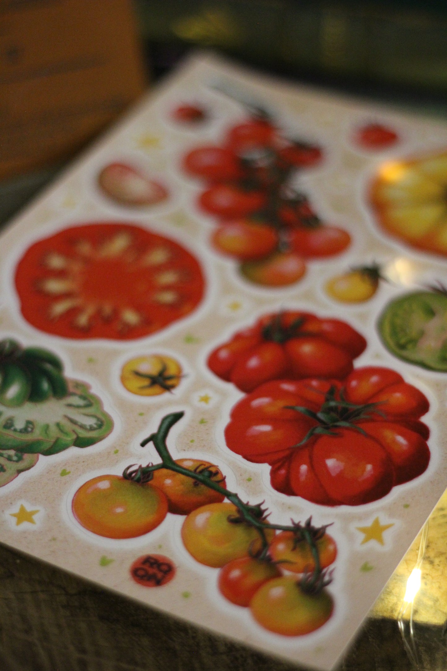 ❃ Planche de stickers tomates ❃