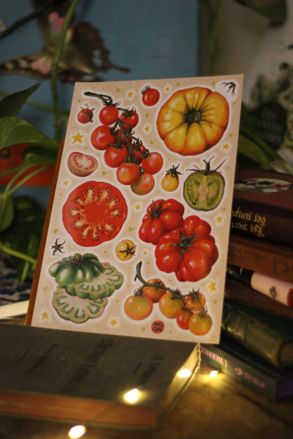 ❃ Planche de stickers tomates ❃