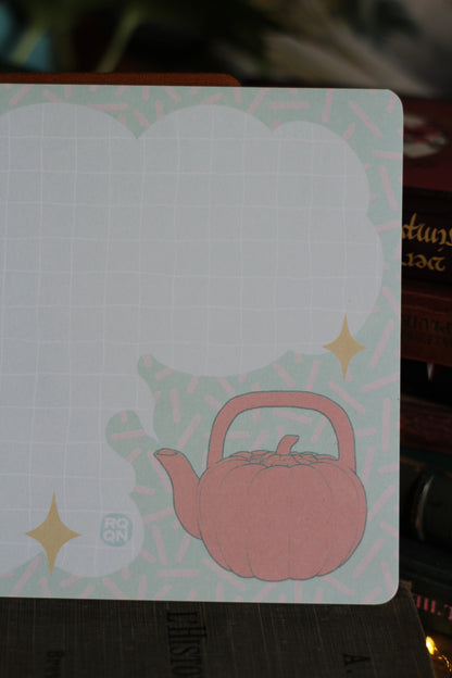 ♡ Grand bloc-note théière ♡