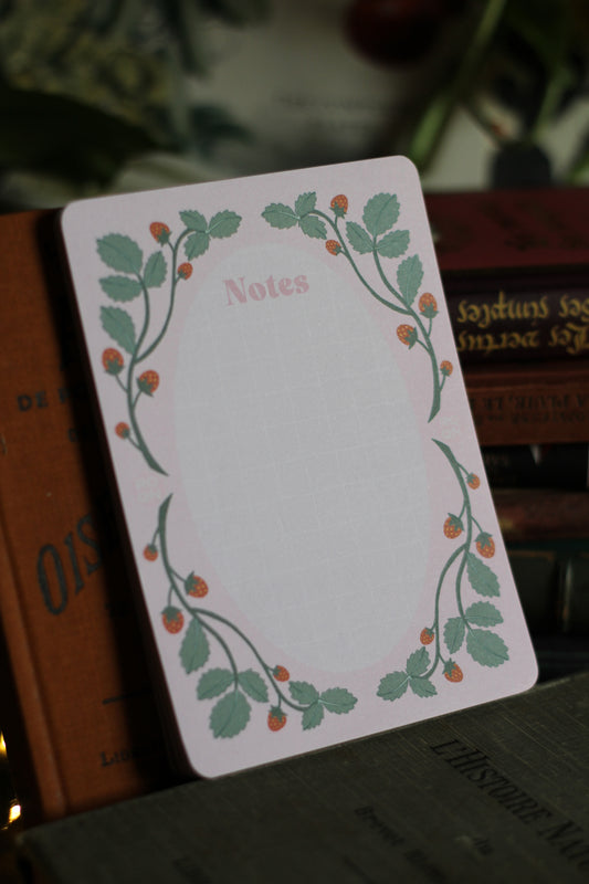 ♡ Bloc-note fraises ♡