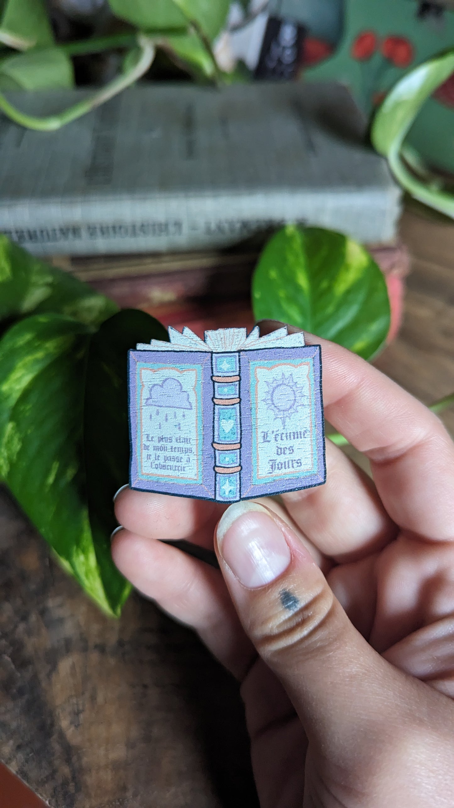 ✦ Pin's livre rose ✦