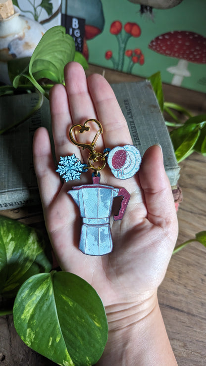 ✺ Porte-clé cafetière ✺