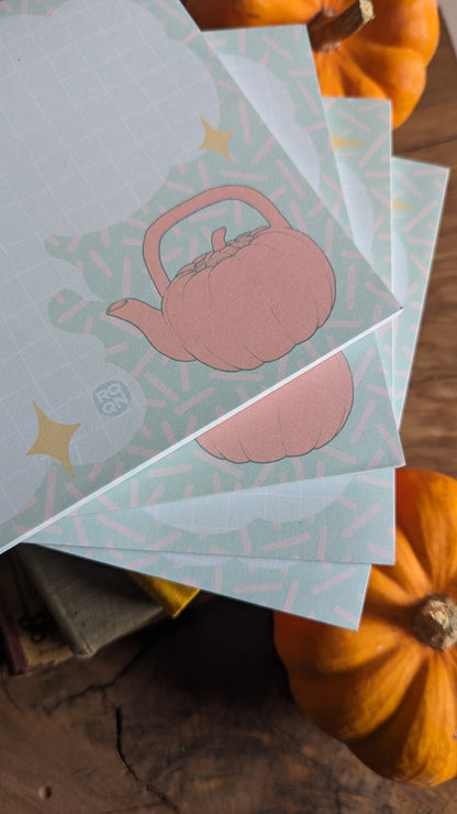 ♡ Grand bloc-note théière ♡